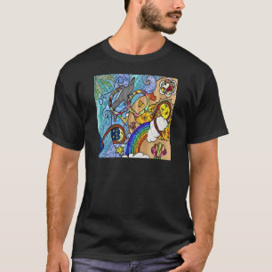 T-shirt Psychédélique des années 60 rétro à la plage Vêtem