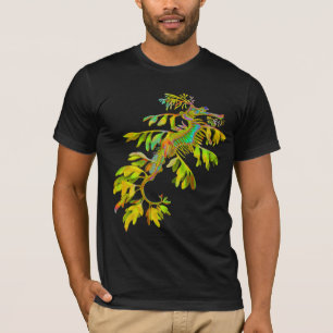 T-shirt psychédélique d'hippocampe de dragon de