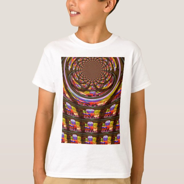 T-shirt Psychédélique Pâques Kaleidoscope Art (Devant)