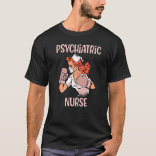 T-shirt Psychiatrique Infirmière Boxer Gants Fighter