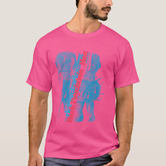 T-shirt Psychologie de l'écorce Conception esthétique rétr