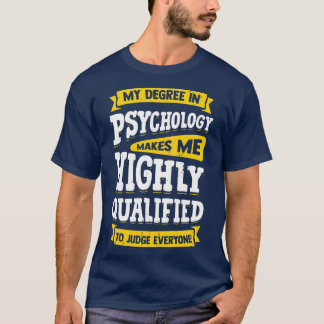 T-shirt Psychologie Psychologue Cadeau