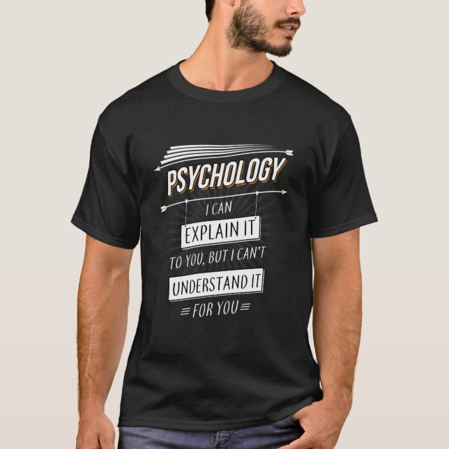 T-shirt Psychologue Cadeau Drôle Design Avec Psychologie Q (Devant)