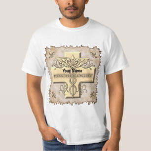 T-shirt Psychologue Cross Caduceus