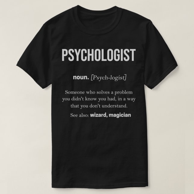 T-shirt Psychologue Thérapeutique Cerveau Psyche Freud (Design devant)