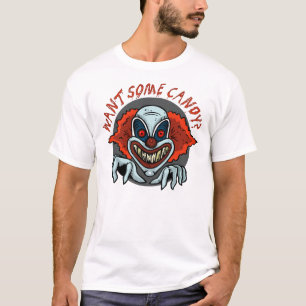 T-shirt psychopathe de Halloween de clown