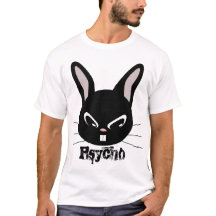 T-shirt psychopathe de lapin