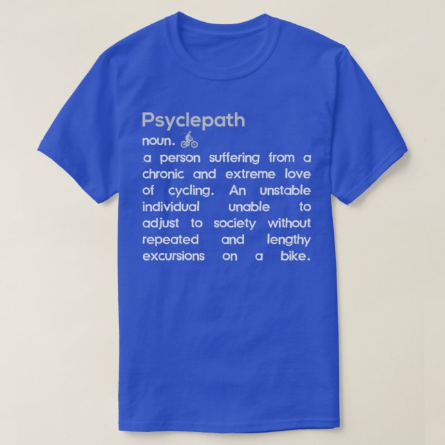 T-shirt Psyclepath Cycling (Design devant)