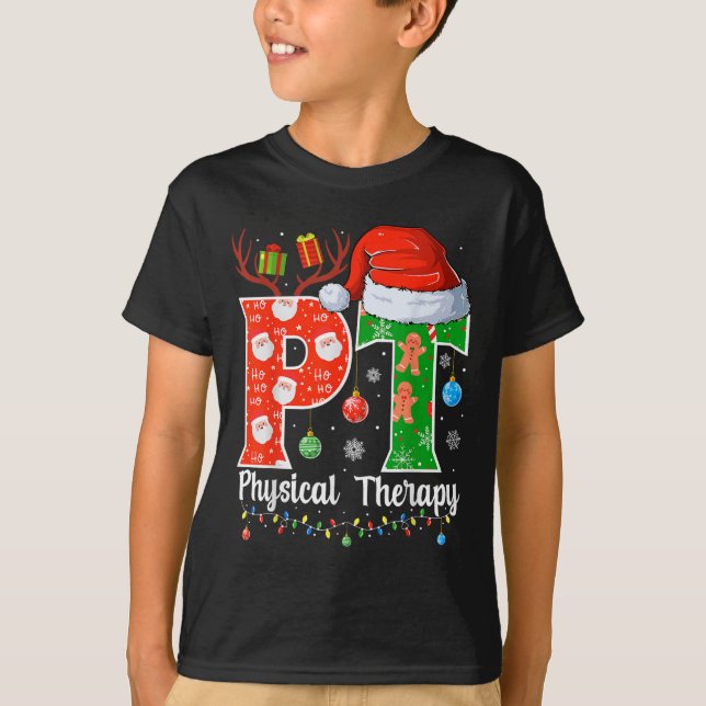 T-shirt Pt Christmas Physical Therapy Christmas Pt Xmas  (Devant)