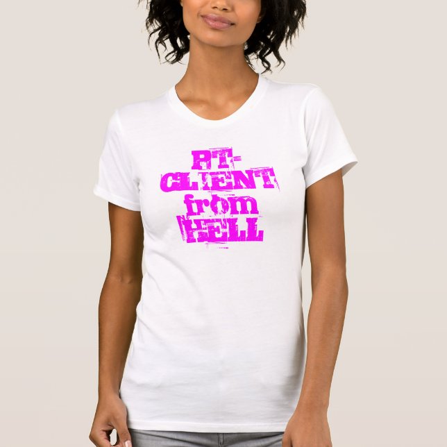 T-shirt PT-CLIENT from hell (Devant)