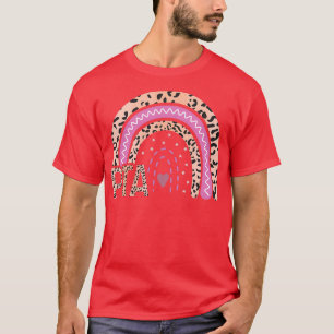 T-shirt PTA Leopard Arc-en-ciel Assistant de physiothérapi