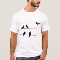 Ptérodactyles d'oiseaux sur fil - Dinosaure d'Avia