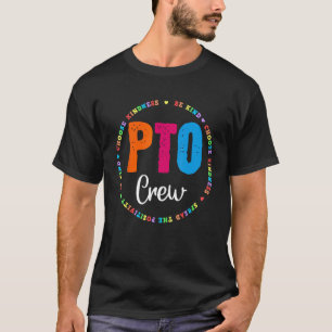 T-shirt PTO Crew Parent School Volunteer Board Maman Paren