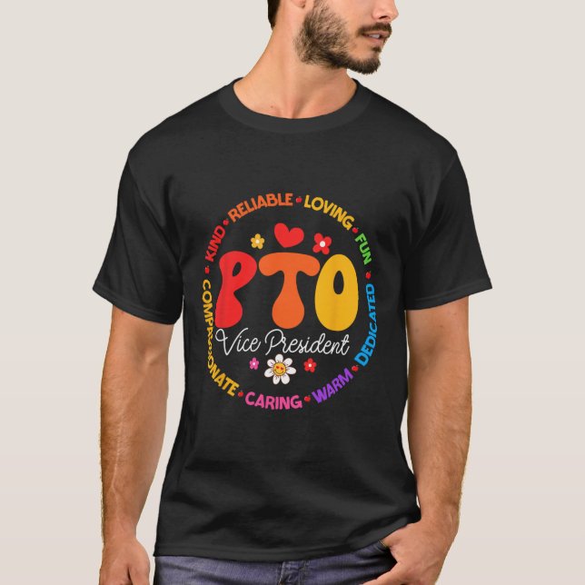 T-shirt Pto Vice President Back To School Matching Parent  (Devant)