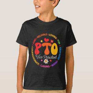 T-shirt Pto Vice-président Ck Pour l'école Parent Correspo