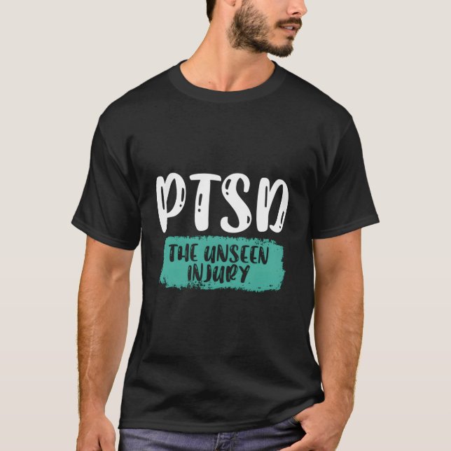 T-shirt Ptsd La Blessure Invisible Vétérinaire Trouble De  (Devant)