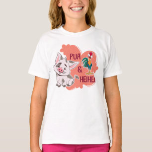 T-shirt Pua & Heihei Nom floral Graphique