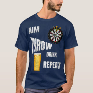 T-shirt Pub Darts Lecteur plus grande bière buveur