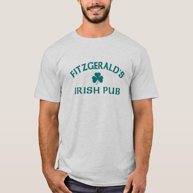T-shirt Pub irlandais de Fitzgerald (Devant)