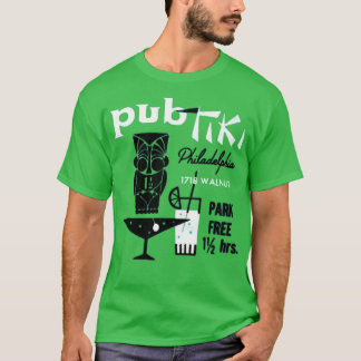 T-shirt Pub Tiki - Philadelphie, PA - Bar Tiki Vintage
