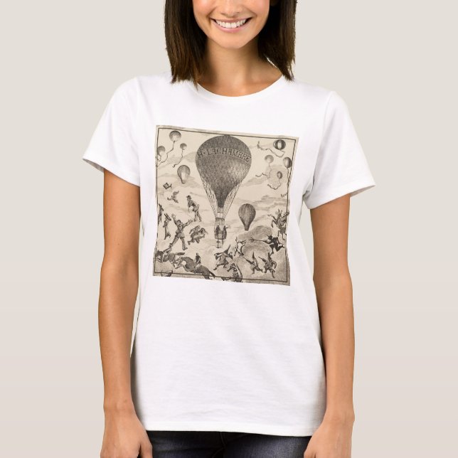 T-shirt Publicité Française Pour Le Fabricant De Ballons (Devant)