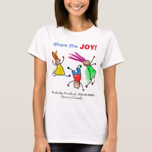 T-shirt Publicité joyeuse d'enfants