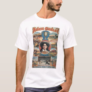 T-shirt Publicité par affichage Annie Oakley comportant