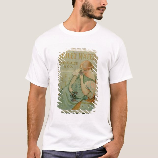 T-shirt Publicité par affichage "l'eau violette", par (Devant)