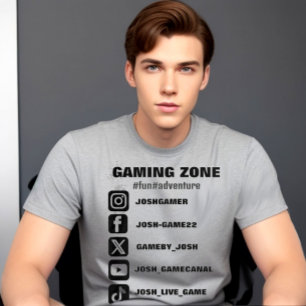 T-shirt Publicité sur les médias sociaux