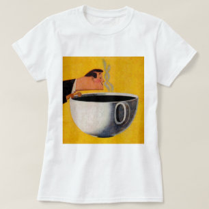 T-shirt Publicité vintage sur le café