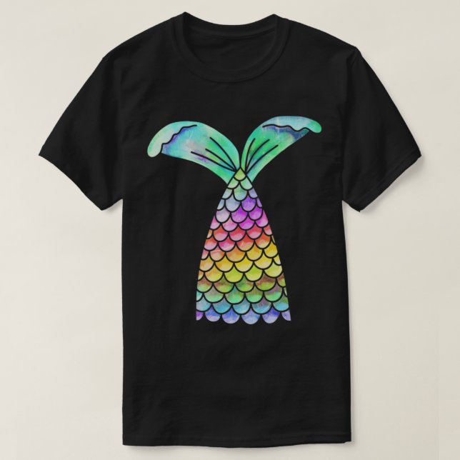 T-shirt Puce de sirène arc-en-ciel 1 (Design devant)