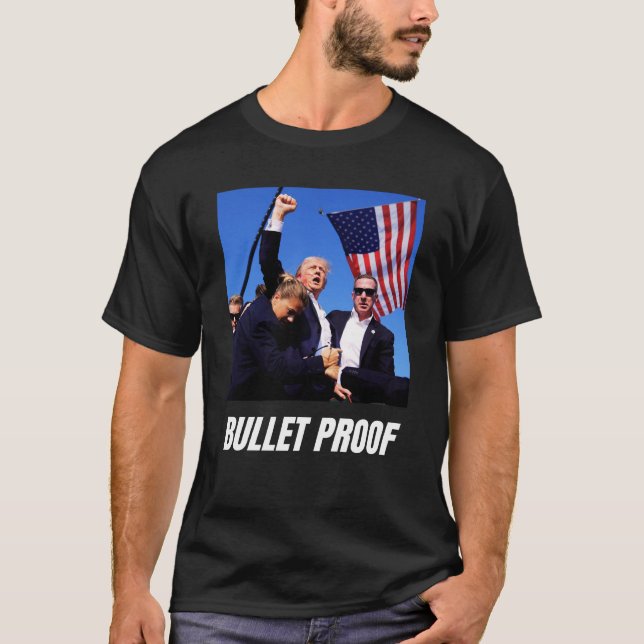 T-shirt Puce Preuve trump 2024 trump Tiré shirt (Devant)