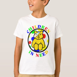 T-shirt Pudsey Ours Face Enfants-Amusant