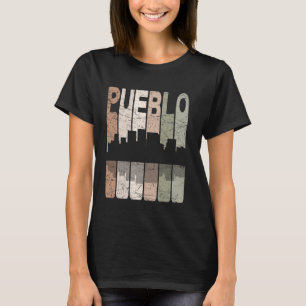 T-shirt Pueblo Pueblo vintage Colorado Pueblo Rétro Skylin