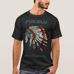 T-shirt Pueblo Tribe Amérindien Honorer Respecter le crâne