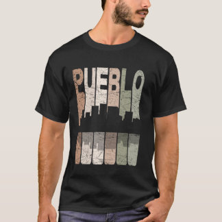 T-shirt Pueblo Vintage Pueblo Colorado Retro Pueblo Skylin