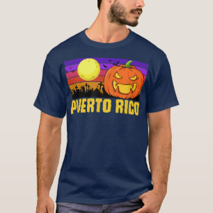 T-shirt Puerto Rico Happy Halloween Party Local City Pride