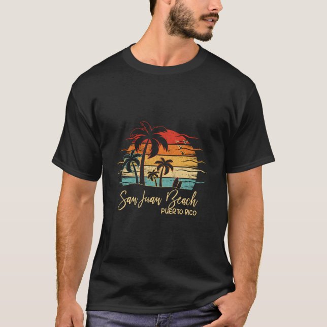 T-shirt Puerto Rico San Juan Beach (Devant)
