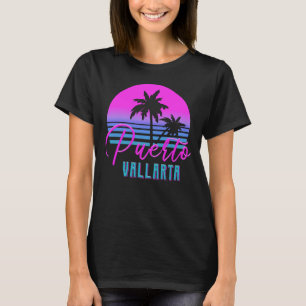 T-shirt Puerto Vallarta, quartier rétro des années 80