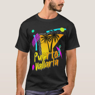 T-shirt Puerto Vallarta Vacances Correspondant Retro Vinta