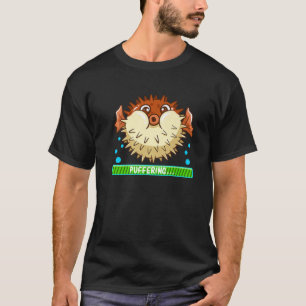 T-shirt Pufferfish Puffering Puffers Tetraodontidae Fish M