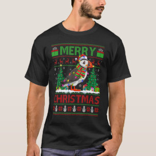 T-shirt Puffin Bird Xmas Tree Ugly Père Noël Puffin Christ