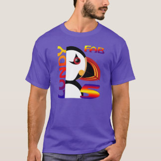 T-shirt Puffin Lundy 2 violet