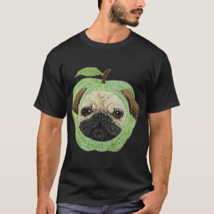 T-shirt Pug à tête de pomme