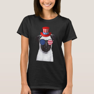 T-shirt Pug Chien 4 Juillet Patriotique Pug Chien Femmes E