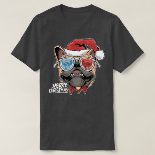 T-shirt Pug de Christmas