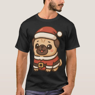 T-shirt Pug de Noël drôle