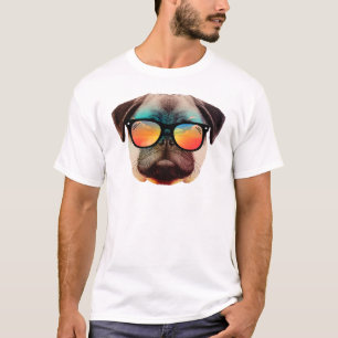 T-shirt Pug de plage