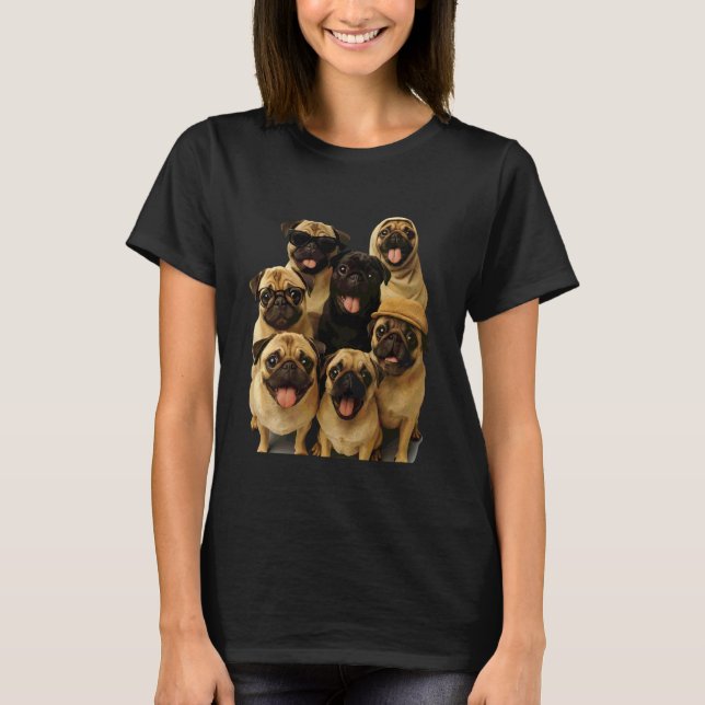 T-shirt Pug Fou (Devant)
