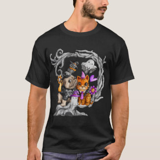 T-shirt Pug Halloween